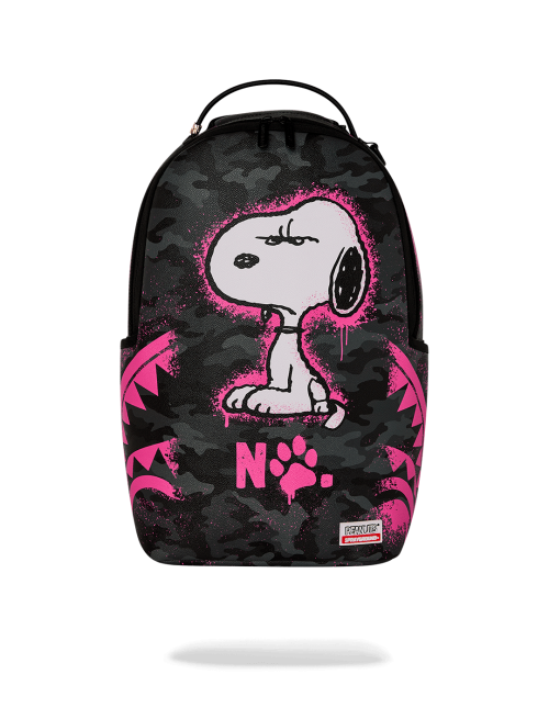 MOCHILA PEANUTS SNOOPY PINK STENCIL