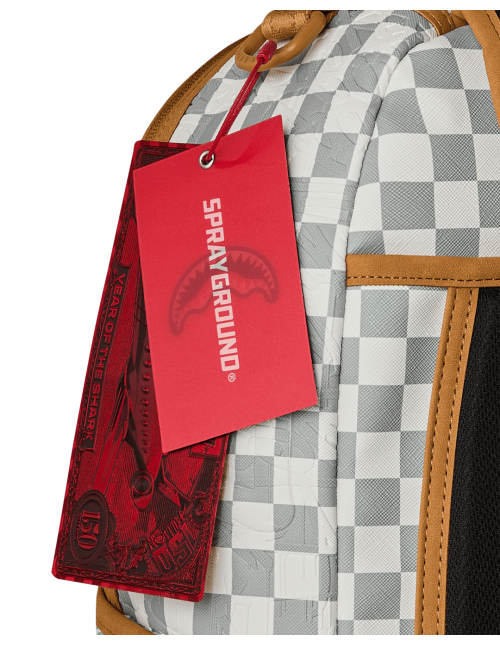MOCHILA GRAFF EMBOSSED CREAM CHECK