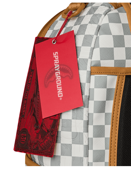 MOCHILA GRAFF EMBOSSED CREAM CHECK