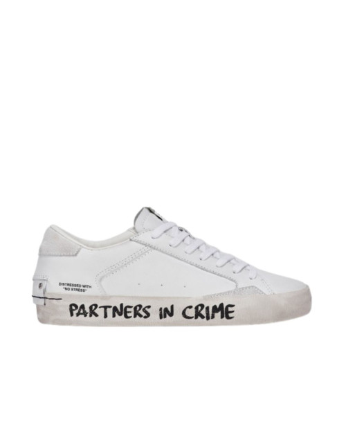 CRIME LONDON DISTRESSED WHITE-GRAFFITI