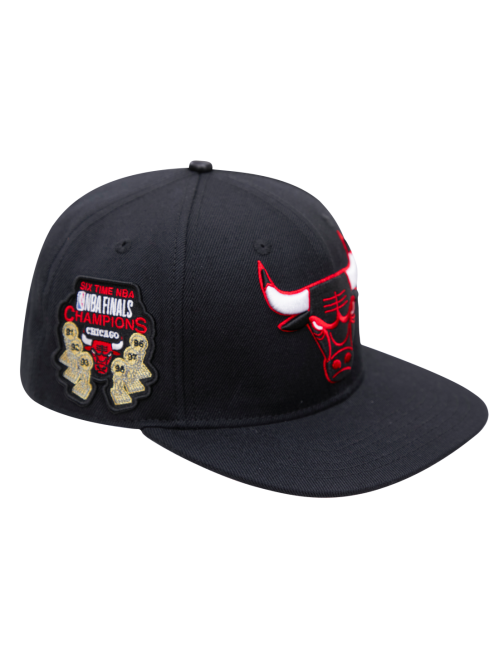 CAP CHICAGO BULLS LOGO BLACK