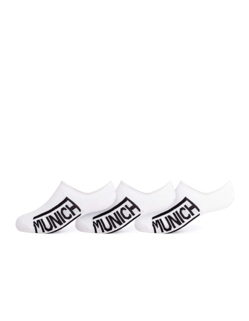 INVISIBLE SOCKS WHITE/BLACK PACK 3